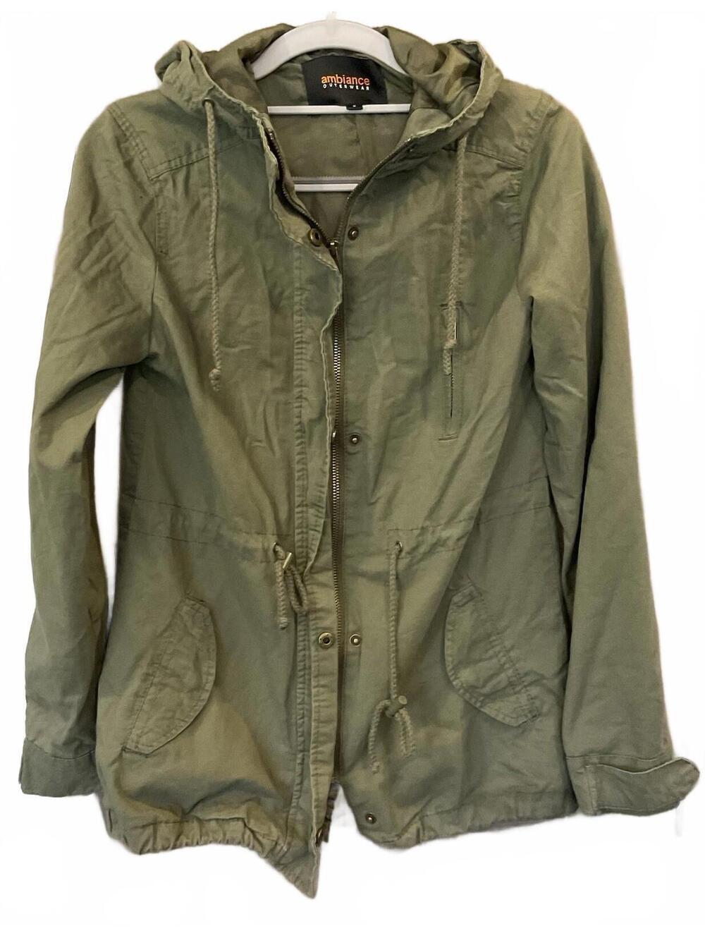 Ambiance Outerwear Womens Green Jacket Size S